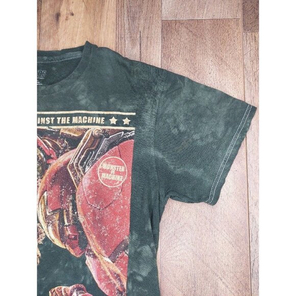 Marvel Avengers T Shirt Mens Small Hulk Vs Hulkbuster Green Against The Machine - Picture 3 of 12